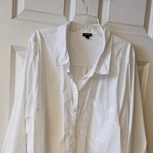 Torrid White collared shirt, size 6